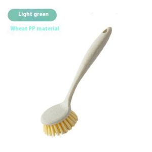 Bàn chải nồi giặt moles丨 đa chức năng cán bằng Gỗ Nhà Bếp làm sạch chảo bàn chải dầu miễn phí tay cầm dài chổi cọ bát đĩa tóc mềm chảo bàn chải tuyệt vời nồi đồ dùng vệ sinh