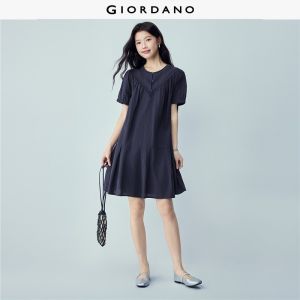 GIORDANO Women Dress Non-Elastic Dress Woven Fabric Dress Stylish Item No. 05466315 High Quality Comfortable Daily Wear