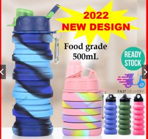 Foldable Water Bottle Collapsible Water Bottle Cup Botol Air lipat Outdoor Gym Sports Flexible 水罐 水壶 伸缩 水壺 silicone water bottle Halety