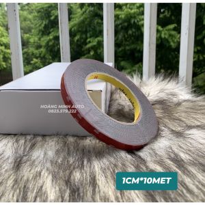 Băng Keo 3M 2 Mặt Siêu Dính Cuộn 10 mét Băng Keo Dán Cường Lực Chuyên Dụng Cho Ô Tô Xe Hơi