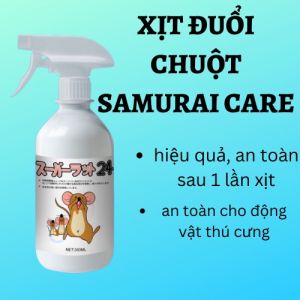Xịt đuổi chuột Samurai - Không mùi an toàn - Xua đuổi chuột gián côn trùng tiện lợi