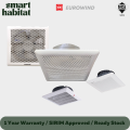 KDK / EUROWIND Ceiling Ventilation Fan 8"/10’’/12’’ Inches Ceiling Mount Exhaust Fan (SmartHabitat). 