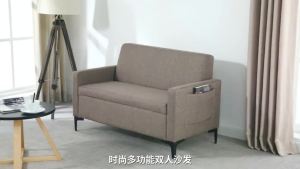 Cat Claw Leather Small Sofa Nordic Modern Small Unit Living Room Apartment Office Rental Room Double Storage Small Sofa
