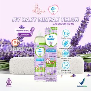 MY BABY Minyak Telon Plus Lavender Ungu 150ml || Minyak Telon Anti Nyamuk Tahan Hingga 8 Jam