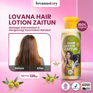Lovana Hair Lotion Zaitun 1pcs - Kondisioner Tanpa Bilas | Perawatan Rambut Rontok | Rabut Harum Sehat Berkilau | Sudah Halal & BPOM