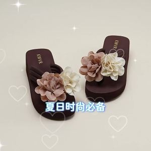 [Free Shipping] 2026 Thick-Soled WomenS Outdoor Summer Fashion Versatile Flip-Flops WomenS Wedge Platform Beach Sandals