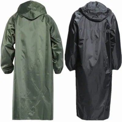 Motorcycle Waterproof Raincoat High Quality Outdoors Rain Coat Unisex Adult Size Plain Black Free Size Kapote