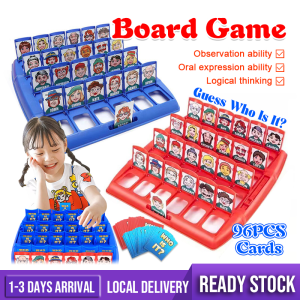 【WHO IS IT】Board Game for Kids Interactive Toy Early Learning Puzzle Games Classic Board Game Funny Family Guessing Games