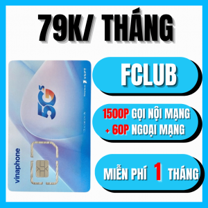Sim Vinaphone Truy Cập MXH Tốc Độ Cao Không Giới Hạn + 1560 Phút Gọi Miễn Phí Sẵn Tháng Đầu Không Cần Nạp FCLUB D89Y VD89P D79P THAGA70N D159V | FREESHIP - CHƯA KÍCH HOẠT