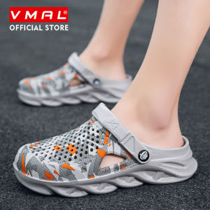 VMAL Dép Cho Người Đàn Ông Giản Dị Giày Bãi Biển Mềm Giày Lỗ Thoải Mái Flip Flop Người Đàn Ông Giày Thời Trang Dép Đi Trong Nhà Chất Lượng Cao Người Đàn Ông Dép 38-45