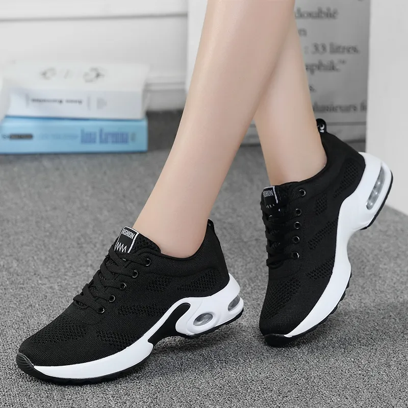 Shoes Sneakers Women Air Cushion Sports Shoes for Women Lace Up