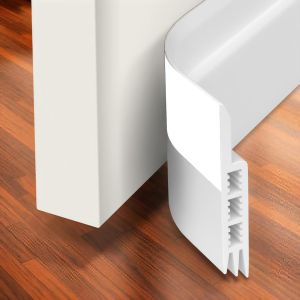 Door Draft Stopper Under Door Draft Blocker Insulator Door Sweep Weather Stripping Noise Stopper Strong Adhesive 47 Length