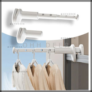 OHHDEER  Rak Jemuran Baju Lipat Teleskopik | Foldable Wall Mounted Telescopic Clothes Drying Rack
