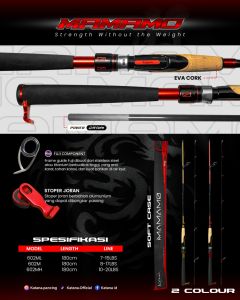 KATANA - Joran Spinning Mamamo 602/180cm Carbon Solid (Ring Guide FUJI)