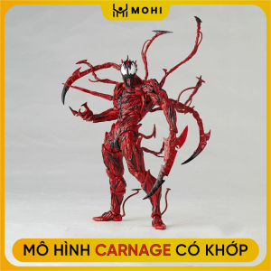 [RE NHAT LAZADA] Đồ chơi mô hình Venom Carnage có khớp cử động Revoltech. Mô hình Marvel mô hình Sony.
