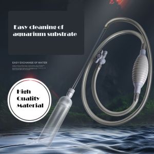 Aquarium Fish Tank Water Changing Suction Pump Pipe with Adjustable Water Pressure Valve