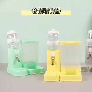 Hamster Automatic Feeder Water Dispenser Leak-Proof BPA-Free Transparent Food Container For Hamsters