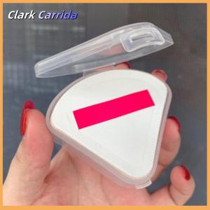 [Clark Carrida] Portable Triangle Sponge Transparent Cosmetic Bag Makeup Puff Box Storage Case
