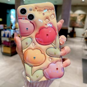 พลอยเทียมบลูเรย์สำหรับ iPhone 7 8 X XS XR 11 12 13 14 15เคสโทรศัพท์ IMD