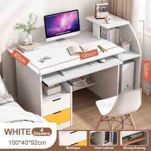 Computer Table for Desktop Study Table Home Office Desk Office Table with Shelf Simple Desk Computer Desk Desktop Desk