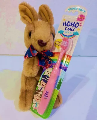 HOHOEMU โฮโฮเอมุ แปรงสีฟันเด็ก ขนนุ่ม สำหรับอายุ 0.5-6 ปี