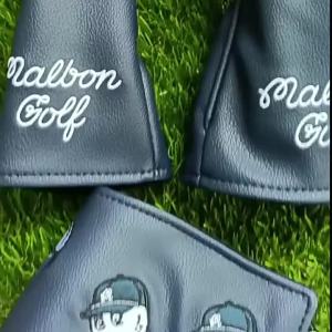【 Golf 】 Tempahan asal Malbon Penutup Kelab Golf Pelindung Kayu Golf Topi Besbol Sarung Kepala Batang Topi Nelayan Barangan Keaan Penutup Melindung