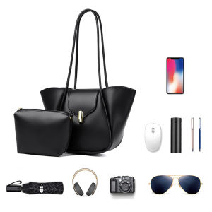Spacious PU Leather Crossbody Bag for Women Fashionable Large Shoulder Bag for School and Daily Use