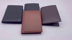 AE New foreign trade mens genuine leather wallet rfid Multifunctional Vertical Coin Purse Wallet