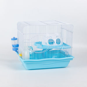 [Hoàn tiền 10%]Lồng hamster nhà mèo 2 tầng full đồ