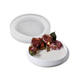 Flexible Silicone Mould With Unique Waved Designs Decoration for Creative Plate and Making Daily Causal Use