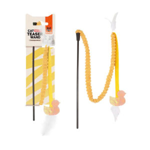 Đồ chơi cho mèo FOFOS Cần câu mèo lông nhung chứa catnip Đồ chơi trêu ghẹo mèo vui nhộn Dài 84cm Thúc đẩy vui chơi