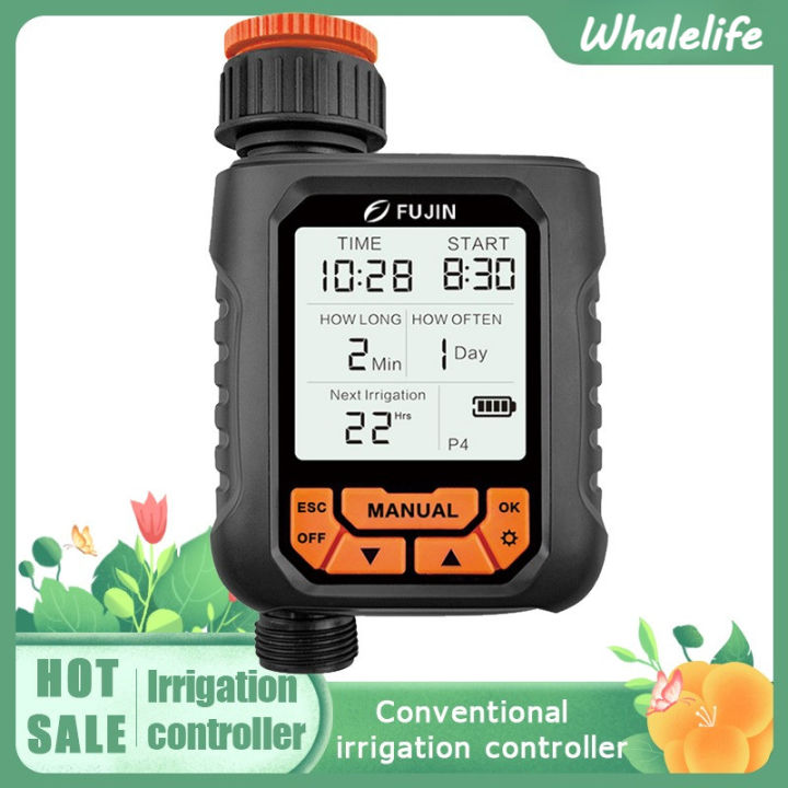 LCD Display Water Timer Waterproof IP65 Home Garden irrigation Rainfall ...