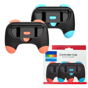 1 Pair Comfortable Cartoon Grips for NS2 Controller Lightweight Controller Grip Holder Stand Enhancing Gaming
