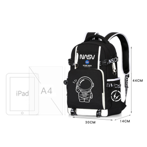 Tas sekolah cowo Ransel Astronot Waterproof Multilayer 44x30x14cm tahan anti air cocok untu SD SMP