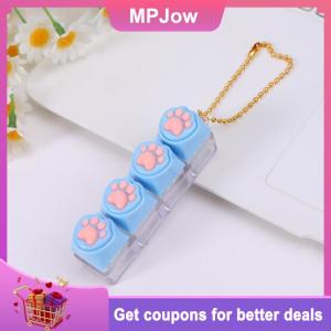 【MPJow】 Portable Keyboard Clicker Fidget Keychain Set Buttons For Sensory Stress Relief Ideal For Office Travel Toy Bag Pandent