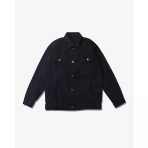 Jaket Jeans Hitam Jaket Denim Hitam Jaket Jeans 10oz Grade A - IMSFashion