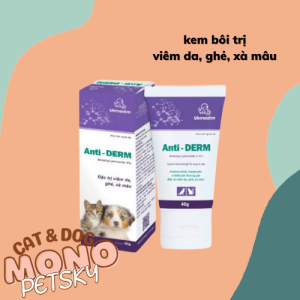 Kem bôi Anti-Derm trị viêm da ghẻ xà mâu cho thú cưng 50gr