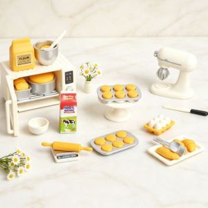 LP9U 1/12 Scale Dollhouse Kitchen Scene Model Multicolor Playing House Miniature Coffee Set Miniature Model Toy Dollhouse Coffee Machine Dollhouse Use