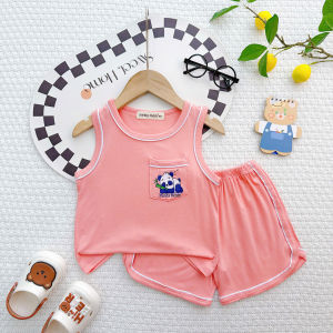 Bộ Ba Lỗ  Sát Nách Thun Lạnh Minky mon Cho Bé 8-25kg Cao 80-122cm Mềm Mịn Thoáng Mát