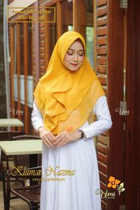 Hijab Khimar Nazma 2 Layer Dasy Livia Rempel Depan Jilbab Dua Layer Syari Cerruty Babydoll Brand Umi Hijab By GJM