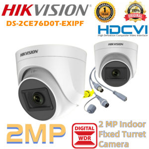Hikvision CCTV Camera DS-2CE70DF3T-PFS 2MP HD 24/7 Full-color Built-in Mic With audio Indoor CCTV Analog Camera