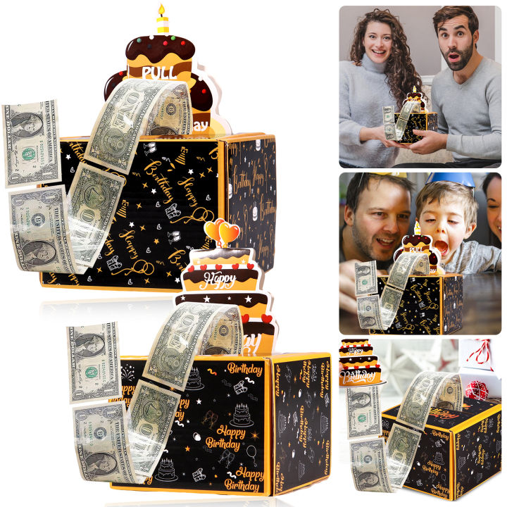 Snapklik.com : Happy Birthday DIY Money Box Pull Out Kit For Cash, Money  Gift Boxes, DIY Funny Birthday Surprise Cash Box Holder For Women Men  Thanksgiving Christmas
