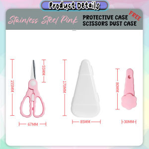 [Little B House] Stainless Steel Food Scissors Baby Food Scissors With Case 婴儿食物剪 Gunting Makanan Baby - TW18(G)