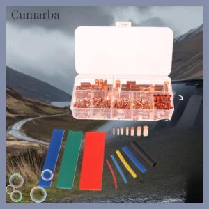 [Cumarba] 125 250 414 578pcs không cách điện điện Butt thiết bị đầu cuối loại Kit Dây ferrules thiết lập 7 Kích thước đồng uốn kết nối