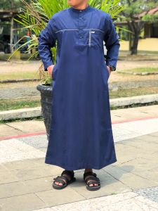 Baju Jubah Gamis Muslim Pria Remaja Laki Laki Dewasa Lengan Panjang Terbaru Premium Size Jumbo