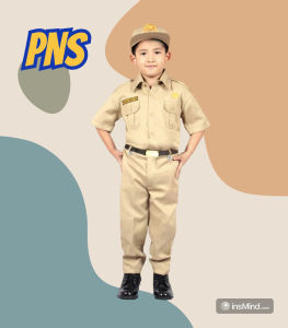 Kostum Profesi Anak Laki-Laki – Seragam PNS Mini Usia 3–8 Tahun