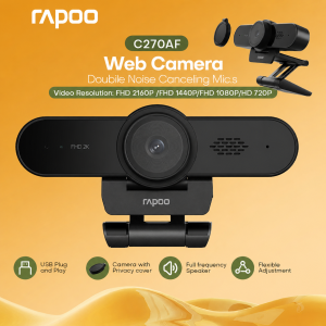 Rapoo C270AF Black 2K HD Web Camera