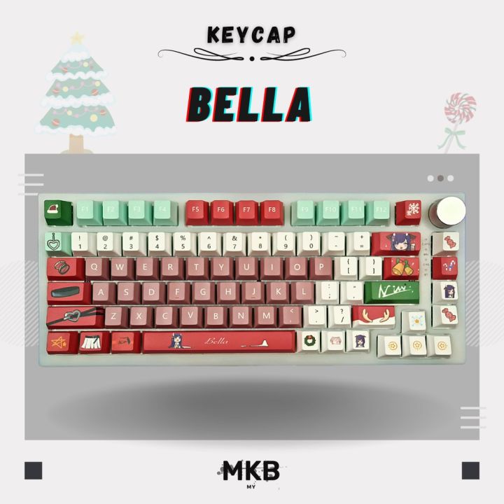 [READY STOCK] A-Soul Bella PBT Keycap Set for Mechanical Keyboard | Lazada