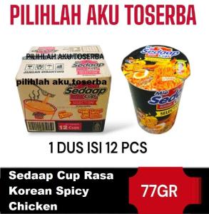 Mie Instant Mie Sedaap CUP Goreng Korean Spicy Chicken - ( HARGA 1 DUS )