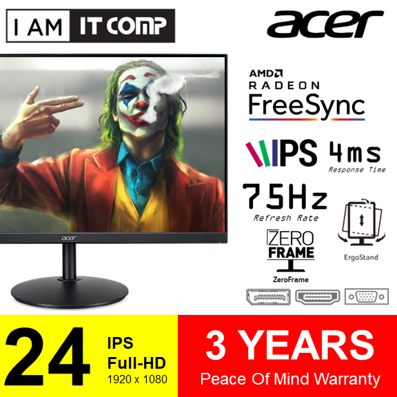 ACER 23.8 Inch CB242Y / Acer 27 Inch CB272 FHD 75Hz IPS Monitor (CB2 ...